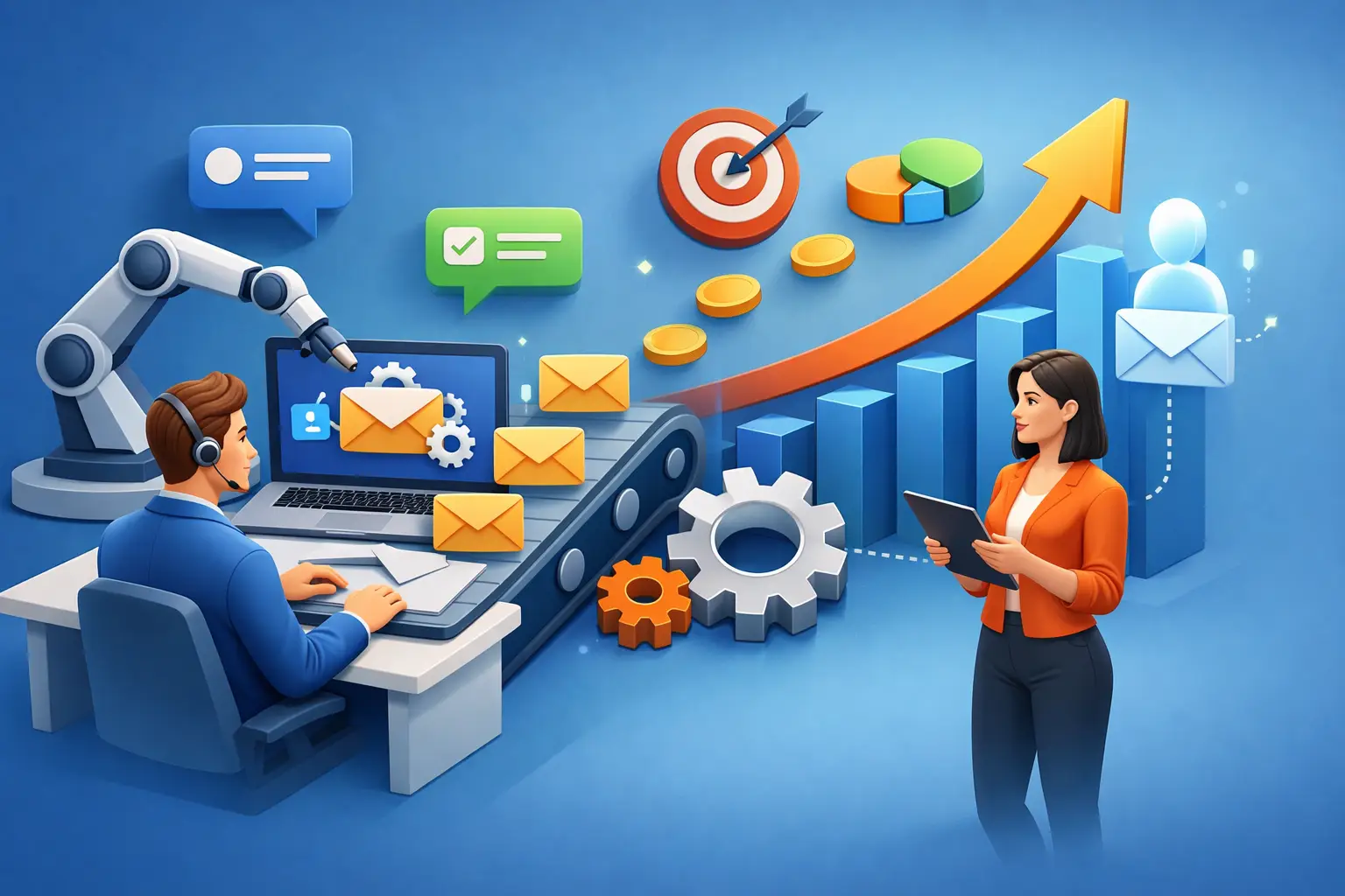 Come automatizzare messaggi aziendali che vendono